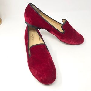 ❗️SOLD❗️Red Velvet Sabrina Flats Slippers 8.5B